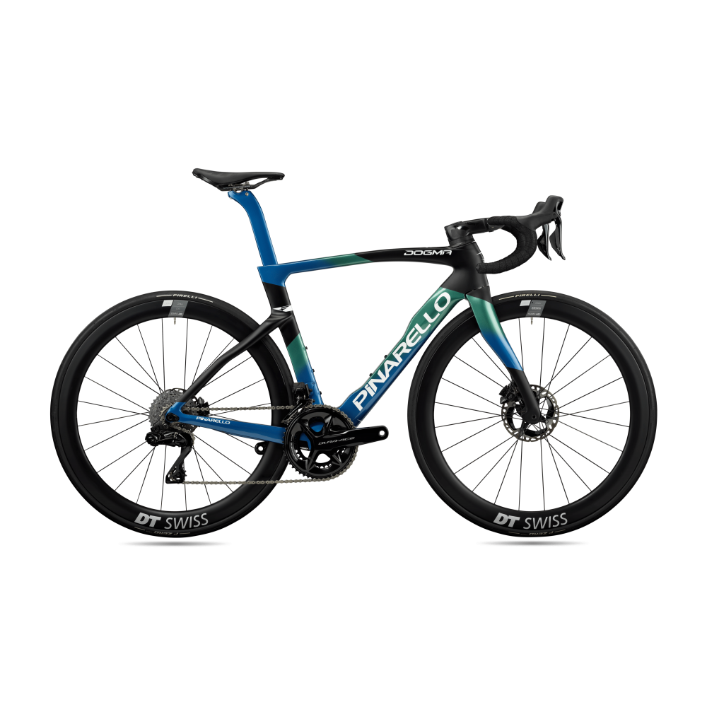 2024 Pinarello Dura Ace Di2 - Nebula Green Blue Road Bike