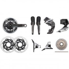 SRAM Red eTap AXS HRD FM 2x12-Speed 33-46 6-Bolt Disc Power Meter Groupset